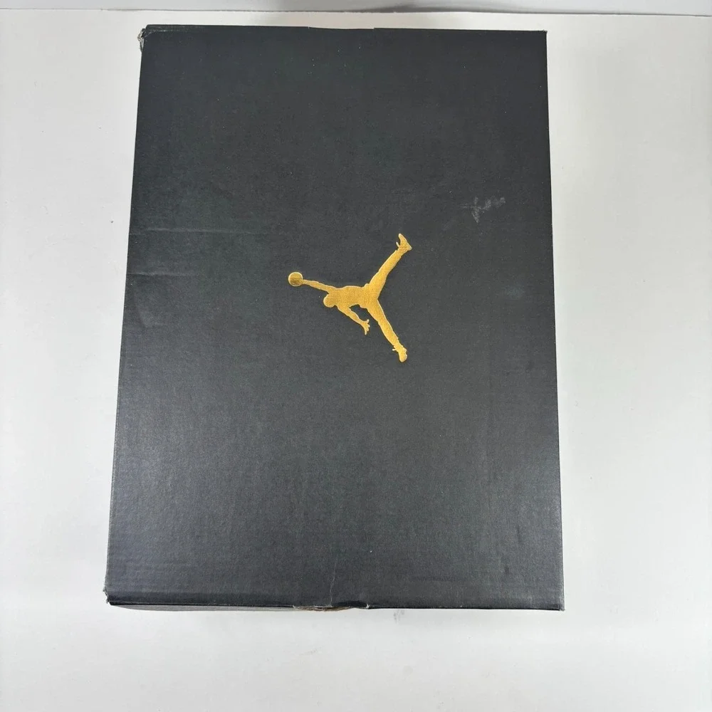 Air Jordan 1 Mid White/Pollen Black Men's US 13 University Gold Shoes 554724-177